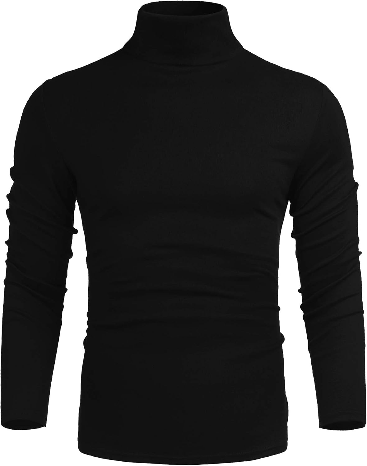 Men’s Casual Slim Fit Basic Tops Knitted Lightweight Turtleneck Pullover Sweater